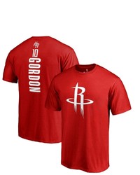 FANATICS Branded Eric Gordon Red Houston Rockets Backer Name Number T Shirt