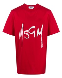 MSGM Brushed Logo T Shirt