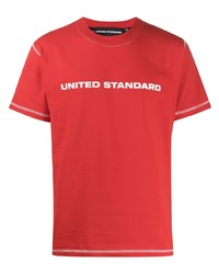 United Standard Crew Neck Printed Logo T Shirt