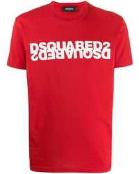 DSQUARED2 Double Logo Print T Shirt