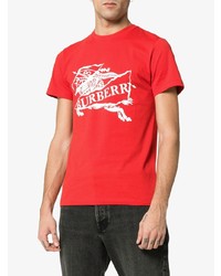 Burberry Horseman Cotton Logo T Shirt
