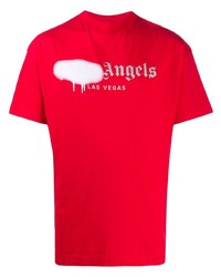 Palm Angels Las Vegas Logo Print T Shirt