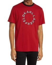 KARL LAGERFELD PARIS Logo Cotton Graphic Tee