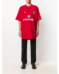 Balenciaga Logo Print Football T Shirt