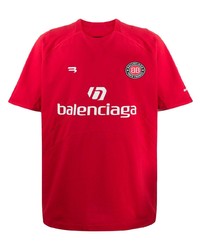 Balenciaga Logo Print Football T Shirt