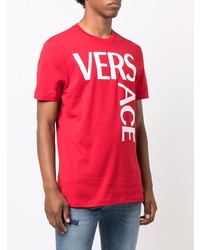 Versace Logo Print Slim Fit T Shirt