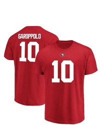 FANATICS Majestic Jimmy Garoppolo Scarlet San Francisco 49ers Big Tall Eligible Receiver Name Number T Shirt At Nordstrom
