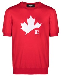 DSQUARED2 Maple Leaf Print T Shirt