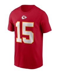 Nike Patrick Mahomes Red Kansas City Name Number T Shirt
