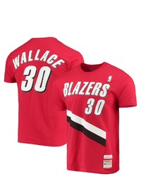 Mitchell & Ness Rasheed Red Portland Trail Blazers Hardwood Classics Player Name Number T Shirt At Nordstrom