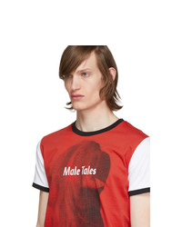 PACO RABANNE Red And White Peter Saville Edition Male Tales T Shirt