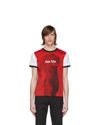 PACO RABANNE Red And White Peter Saville Edition Male Tales T Shirt