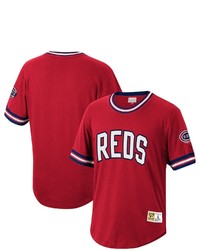 Mitchell & Ness Red Cincinnati Reds Cooperstown Collection Wild Pitch Jersey T Shirt