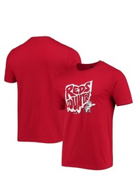 BREAKINGT Red Cincinnati Reds Local Tri Blend T Shirt
