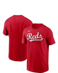 Nike Red Cincinnati Reds Team Wordmark T Shirt