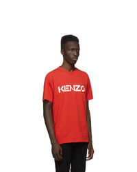 Kenzo Red Classic Logo T Shirt