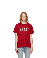 Amiri Red Core Logo T Shirt