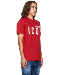 DSQUARED2 Red Icon Cool T Shirt