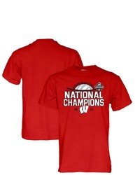 BLUE 84 Red Wisconsin Badgers 2021 Volleyball National Champions T Shirt At Nordstrom