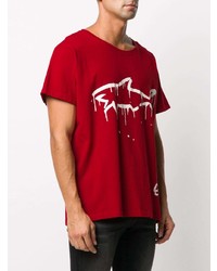 Greg Lauren X Paul & Shark Shark Print Cotton T Shirt