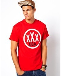 T Shirt Xxx Usa Print