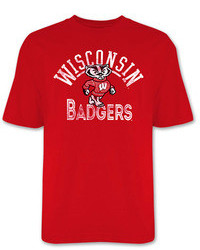 T-Shirt International Inc Wisconsin Badgers College Halfcourt T Shirt