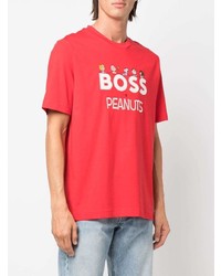 BOSS X Peanuts Logo Print T Shirt