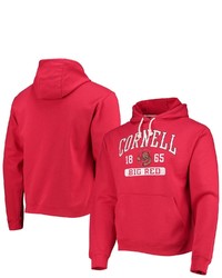 LEAGUE COLLEGIATE WEA R Red Cornell Big Red Volume Up Essential Fleece Pullover Hoodie