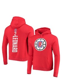 FANATICS Branded Kawhi Leonard Red La Clippers Team Playmaker Name Number Pullover Hoodie