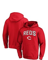 FANATICS Branded Red Cincinnati Reds Line Up Master The Game Pullover Hoodie