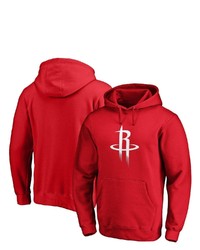 FANATICS Branded Red Houston Rockets Primary Team Logo Pullover Hoodie