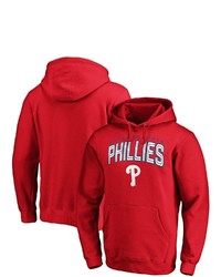 FANATICS Branded Red Philadelphia Phillies Line Up Master The Game Pullover Hoodie
