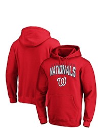 FANATICS Branded Red Washington Nationals Line Up Master The Game Pullover Hoodie