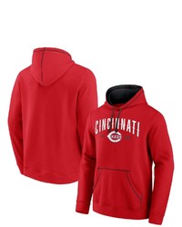 FANATICS Branded Redblack Cincinnati Reds Ultimate Champion Logo Pullover Hoodie