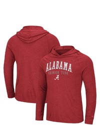 Colosseum Crimson Alabama Crimson Tide Campus Long Sleeve Hooded T Shirt At Nordstrom