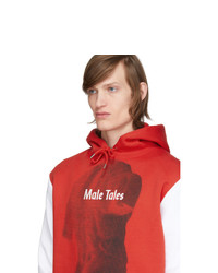 PACO RABANNE Red And White Peter Saville Edition Male Tales Hoodie