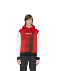 PACO RABANNE Red And White Peter Saville Edition Male Tales Hoodie