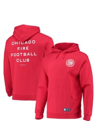 Mitchell & Ness Red Chicago Fire Primary Logo Pullover Hoodie