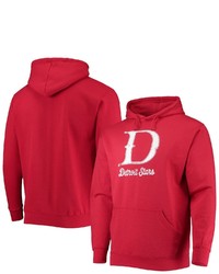 STITCHES Red Detroit Stars Negro League Logo Pullover Hoodie At Nordstrom
