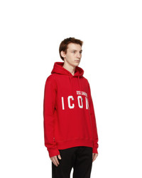 DSQUARED2 Red Icon Hoodie
