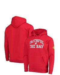 Mitchell & Ness Scarlet San Francisco 49ers Faithful To The Bay Pullover Hoodie