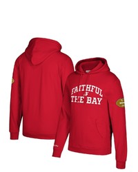 Mitchell & Ness Scarlet San Francisco 49ers Faithful To The Bay Team Pullover Hoodie