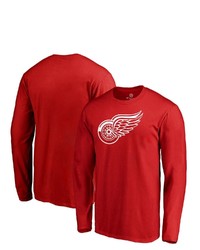 FANATICS Branded Red Detroit Red Wings Primary Team Logo Long Sleeve T Shirt At Nordstrom