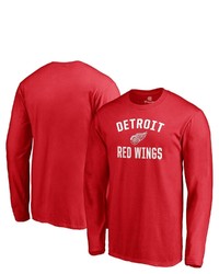 FANATICS Branded Red Detroit Red Wings Team Victory Arch Long Sleeve T Shirt At Nordstrom