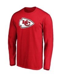 FANATICS Branded Red Kansas City Big Tall Primary Team Logo Long Sleeve T Shirt