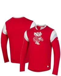 Under Armour Red Wisconsin Badgers Iconic Long Sleeve T Shirt At Nordstrom