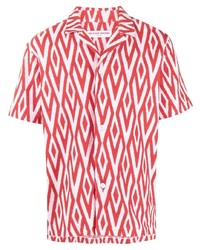 Orlebar Brown Howell Pattern Jacquard Shirt