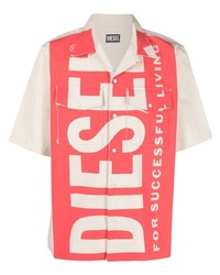 Diesel Logo Print Cotton Shirt