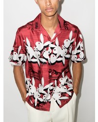 Amiri X Playboy Aloha Short Sleeve Shirt