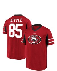 FANATICS Branded Kittle Scarlet San Francisco 49ers Hashmark Player Name Number V Neck Top At Nordstrom
